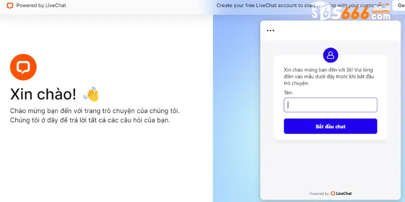 Chat live trực tuyến